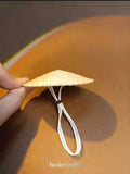 1/6 Conical Bamboo Vintage Bamboo Hat Model Fit for 12