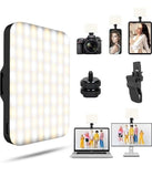 High Power Rechargeable Video Light with Front & Back Clip Selfie Light Model