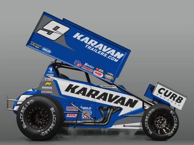 ACME - 1:18 model - 2021 #9 KARAVAN SPRINT CAR - JAMES MCFADDEN - A1809511 Model