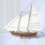 1/70 Scale Wooden Sailboat Model Building Kit DIY Assembly Ship Craft Decor Set Model