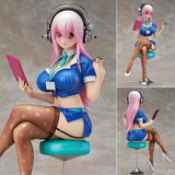 Hot, Anime Super Sonico PVC SONICO WING Sexy Figure Statue New No Box 20cm Model