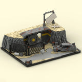 MOC Nuclear Shelter with Full Interior Building Blocks Kits 1630 Pieces DIY Model