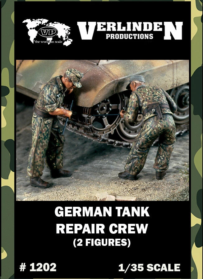 1/35 WWII German Tank Repair Crew VERLINDEN #1202 Resin Model Kits Model