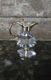 VTG Swarovski Crystal Miniature Coffee Pot Decanter Figurine with gold Model