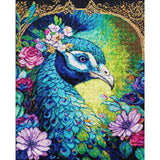 Luca-S counted cross stitch kit "Proud Cerulean", 25x32cm, DIY Model