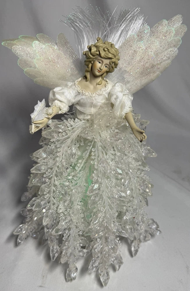 Vintage Beaded Color Changing Angel 10¡± Tall Tabletop Centerpiece Figurine Model