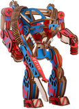 3D Wooden Puzzle DIY Robot Model Wood Craft Kit Engineering Gears Set Assembly Model