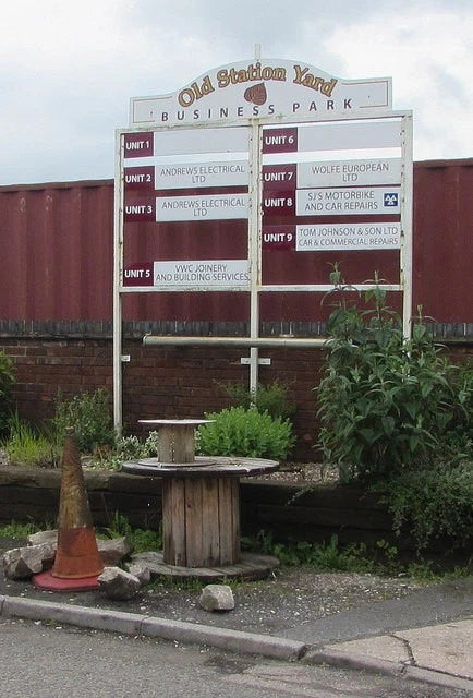 Photo 6x4 Information board outside Old Station Yard Business Park, Alrew c2019 Model