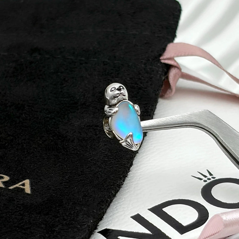 NEW WITH BOX Pandora #794146C01 Seal Dangle Charm, Gift for Ocean Lovers Charms