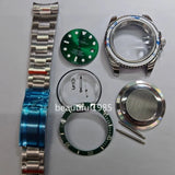 DIY Watch Part Kit for R Submariner 2836 / 8215 41mm Case+Dial+Hands+Steel Strap Model