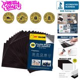 Durable 4x6 Magnetic Sheets with Adhesive Backing - 32pcs for DIY Projects Model