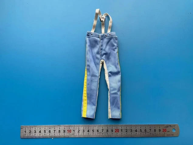 zqn 1/6 Male Soldier Pants Suspenders Model for 12'' 1861 USA Civil War Figures Model