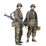 1/35 WW2 German Waffen-SS Soldiers RESIN FIGURE MODEL KIT Unassembled Unpainted Model