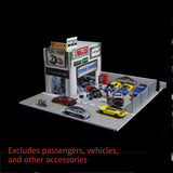 1:64 LED Lighting City Street Store Building Scene Props Display Model Kit Gift Model