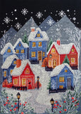 Cross Stitch Kit " The night before Christma", size 7.5x10.2 in (19.0x26.0 cm) Model
