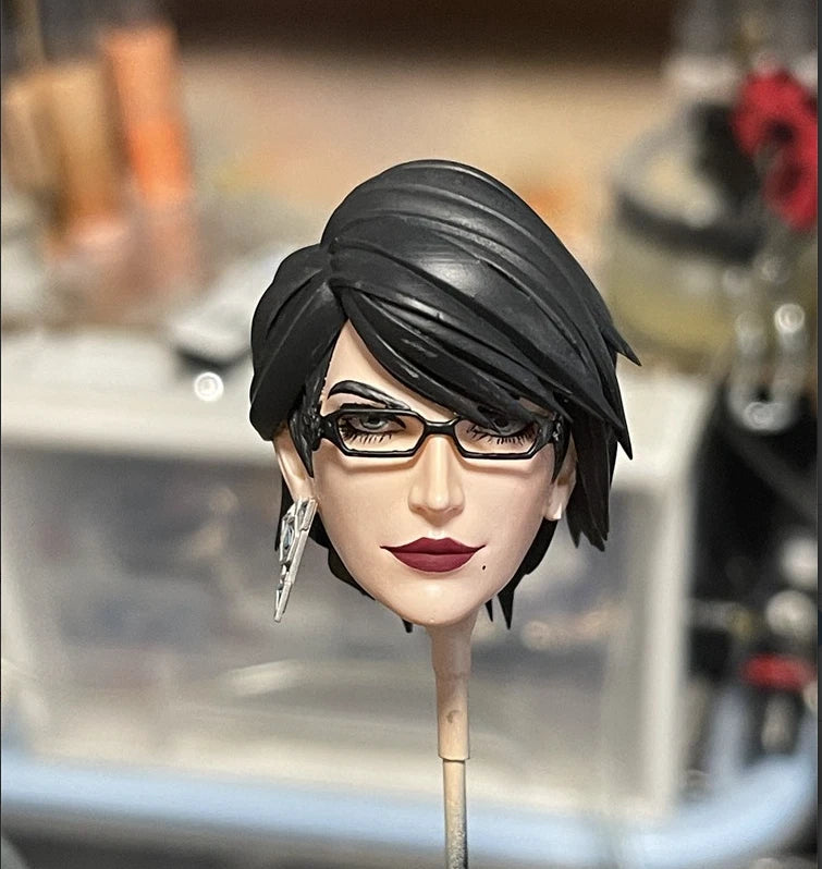 1/6 1/12 1/18 Head Model Beauty Girl For 12" 6" 3.75" Female Figure Body Model