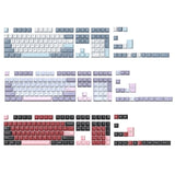 126Key PBT Keycaps Two Color Molded Macaron Keycap for Mechanical Keyboards Model
