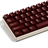 Red Double Shot PBT Keycap Set 75 Percent Cherry Profile Keyboard ANSI MX Model