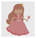 Cross Stitch Kit or Pattern - Florashell - Princess Brunette Model