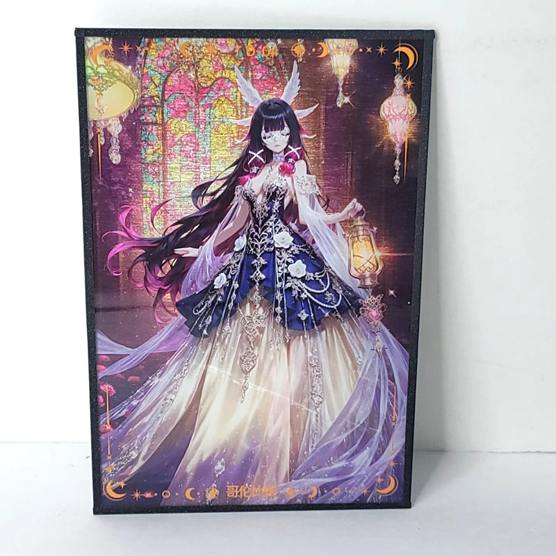 Columbina Holo Church Premium Waifu Card Anime Wall Art Oversized Board A5 Model