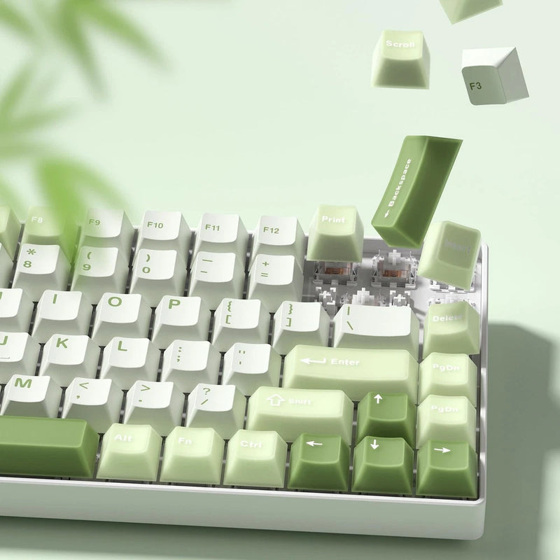 Womier Matcha Green Jelly PBT Keycaps 127 Keys Cherry Profile MX Model