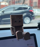 1PC*Shaking Wooden Man Figurine Desktop & Car Decor Car Fragrance Diffuser Model