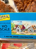 HO SCALE ATLAS 2 HOUSES UNDER CONSTRUCTION BUILDING KIT #739-149 NIB Model
