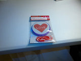 Cross Stitch Love Heart Kit Valentine's Day Kids Craft Plastic Canvas Group Acti Model