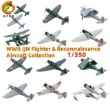 YZM Model 1/350 WWII IJN Carrier Based Fighter Dive Bomber Torpedo Aircraft Model
