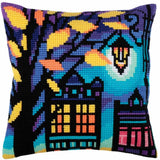 CdA stamped cross stitch kit cushion "Twilight" 5286, 40x40cm, DIY Model