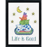 Design Works counted cross stitch kit "Life is Good", 13x18cm Model