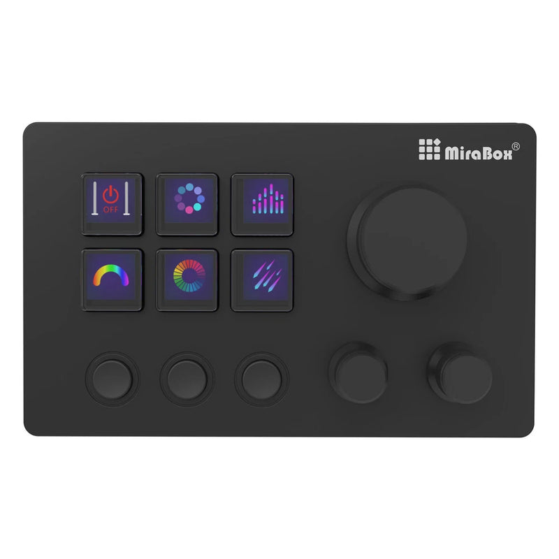 MiraBox Mbox N3E Stream Deck 6-Key Visual Keyboard Wired Custom Keyboard f/OBS Model