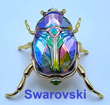 ?? Swarovski Crystal 2024 SCS Event "Idyllia" Beetle Scarab Insect Figurine NIB Model