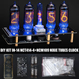 DIY KIT for IN-14 Nixie Tube Clock [WITH OPTIONS] BLACK GOLD BOARD 4 NIXIE TUBES Model