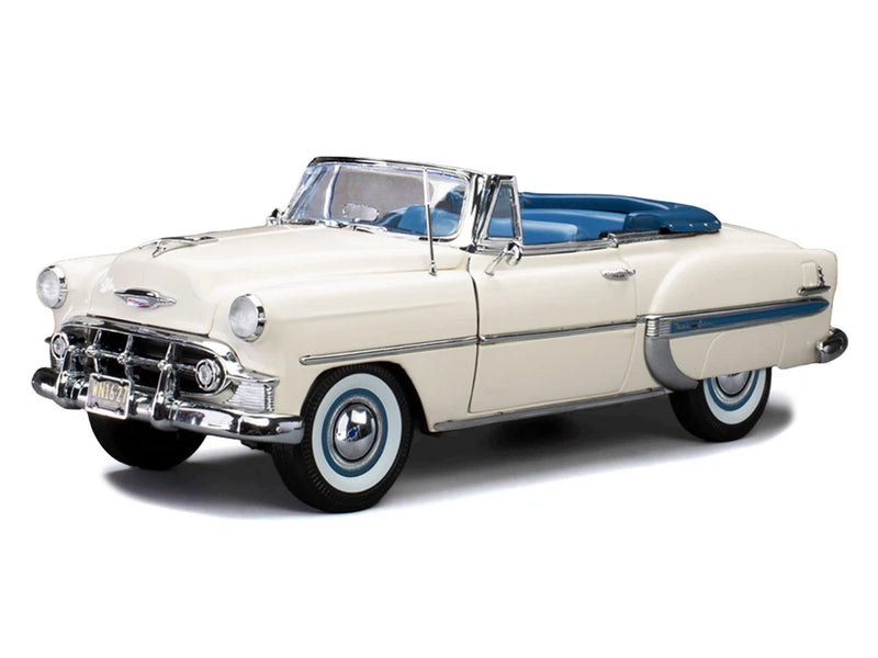1953 CHEVROLET BEL AIR CONVERTIBLE WHITE 1/18 DIECAST MODEL CAR BY SUN STAR 1627 Model