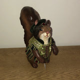 Katherine¡¯s Collection Tapestry Squirrel Doll Display Christmas Animals Figure Model