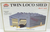 Model Power 611 HO Scale Dual Loco Shed Building Kit Model