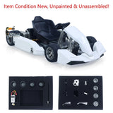 JDM 1/10 4x2 RC Go-Kart Unlimited DIY Vehicle KIT Electric Racing Car for Adult Model