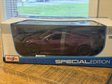 Maisto 1:18 Corvette ZR1 Coupe Purple Diecast Model Car. Model