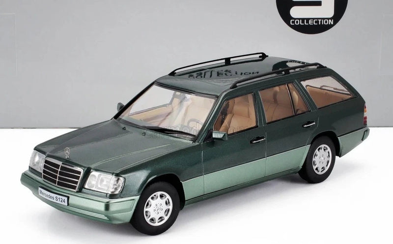 Triple 9 Mercedes Benz E-Class (S124) T-Model SW 1995 1/18 Green Diecast Model Model