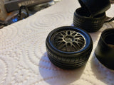 1/18 Scale BBS E88 3d Printed Wheels & RESIN Tyres ONLY UNPAINTED DIECAST MODEL Model