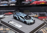 1:64 Resin car model Lamborghini Veneno ice blue Model