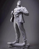1/24 resin figure model kit Suit Superman 3D Printing Unassembled Unpainted Model