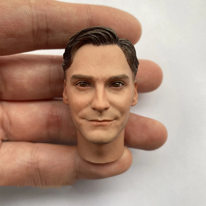 1/6 Scale WWII Smile Estonia Soldier Head Carving Sculpt Model Toys Model