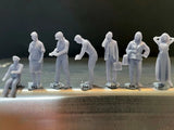 1:64 Figures  - Resin / unpainted -great for Dioramas #154 Miniature People Model