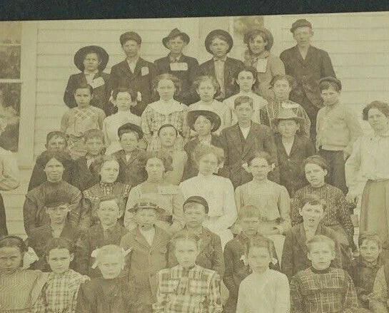 Class photo Percival school Vintage Studio Photograph on Board studio Model