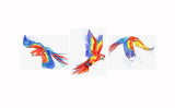 3 Pack DIY Parrot Diamond Painting Kits-Full Drill Gem Dots Crafts Camping Kits Model