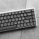 Black Gray PBT Keycaps Set XDA 133 keys Multi-clolors for Cherry MX Keyboards Model