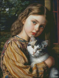 Feline Friend 1 - Counted Cross Stitch Kits Needlework Embroidery DIY Model