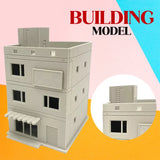 Diorama 1:64 Scale City Buildings Model Train Railway Layout House Hotel Model Model